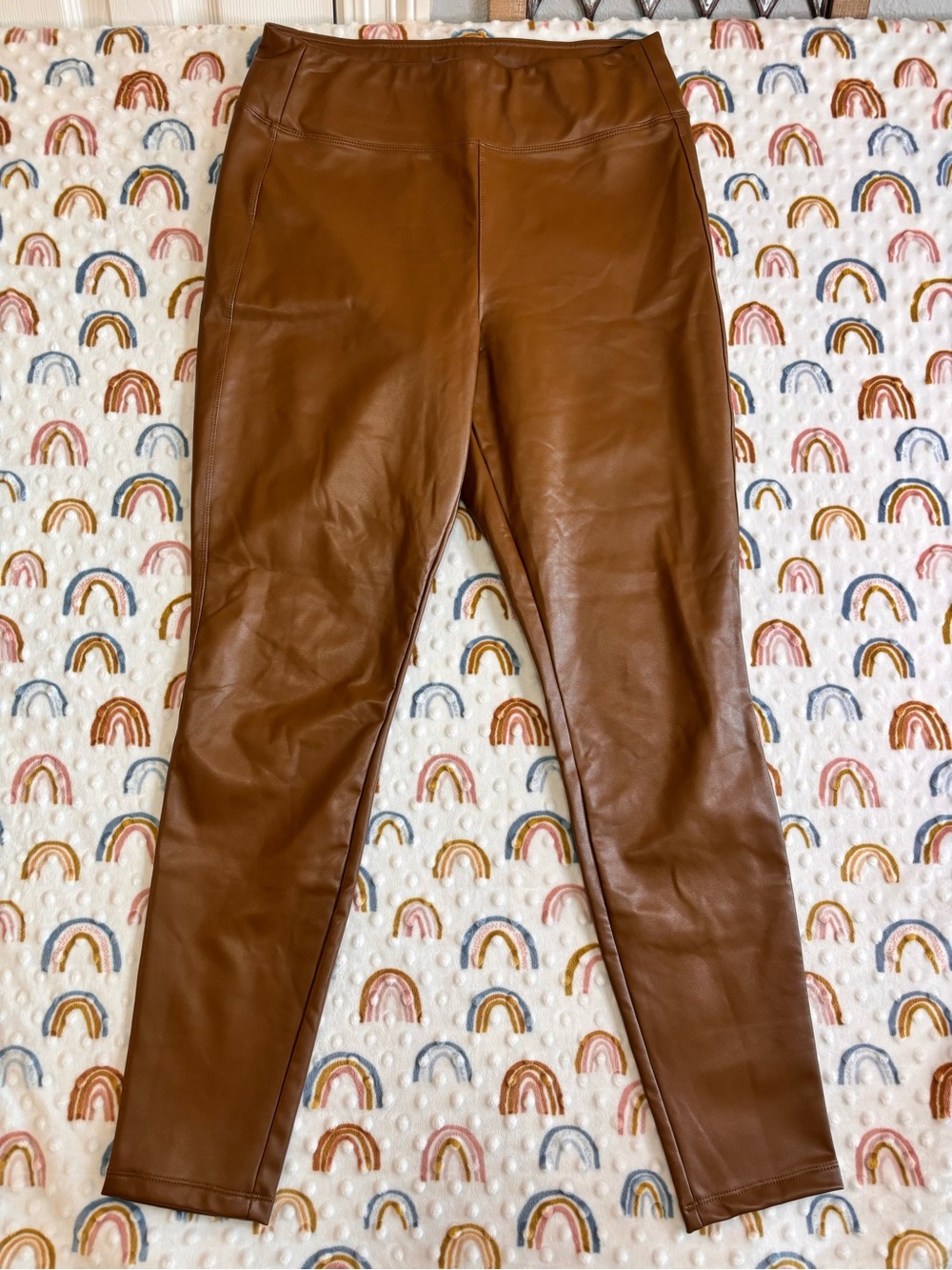 GAP Women’s  Faux Leather Leggings in Brown